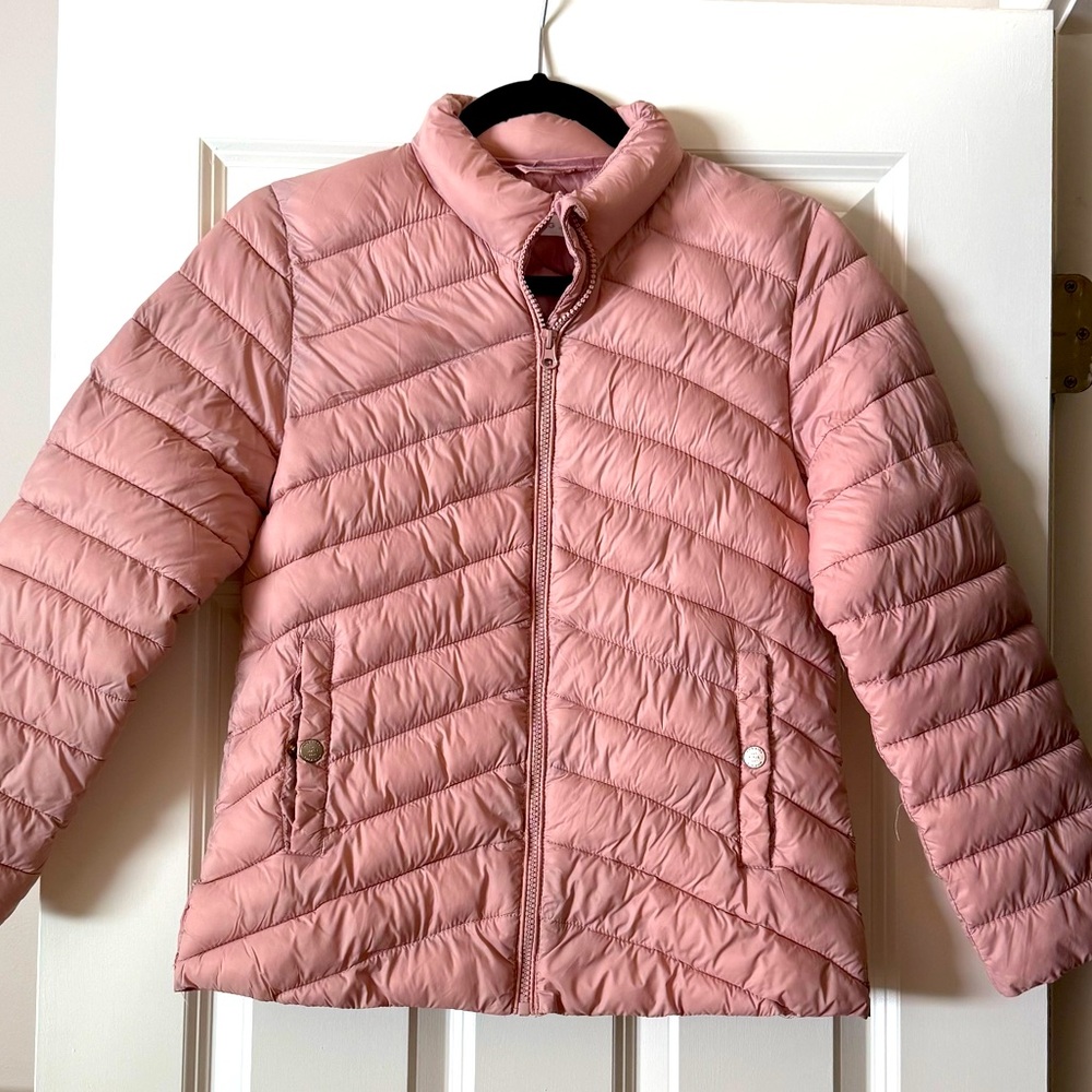 MNG Pink Quilted Puffer Jacket size 13-14